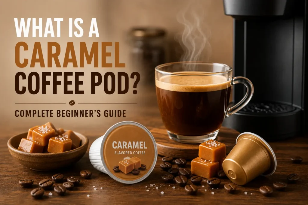 Caramel Coffee Pod Banner