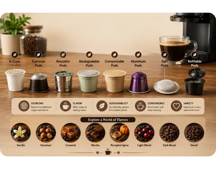 Types of Coffee Pods