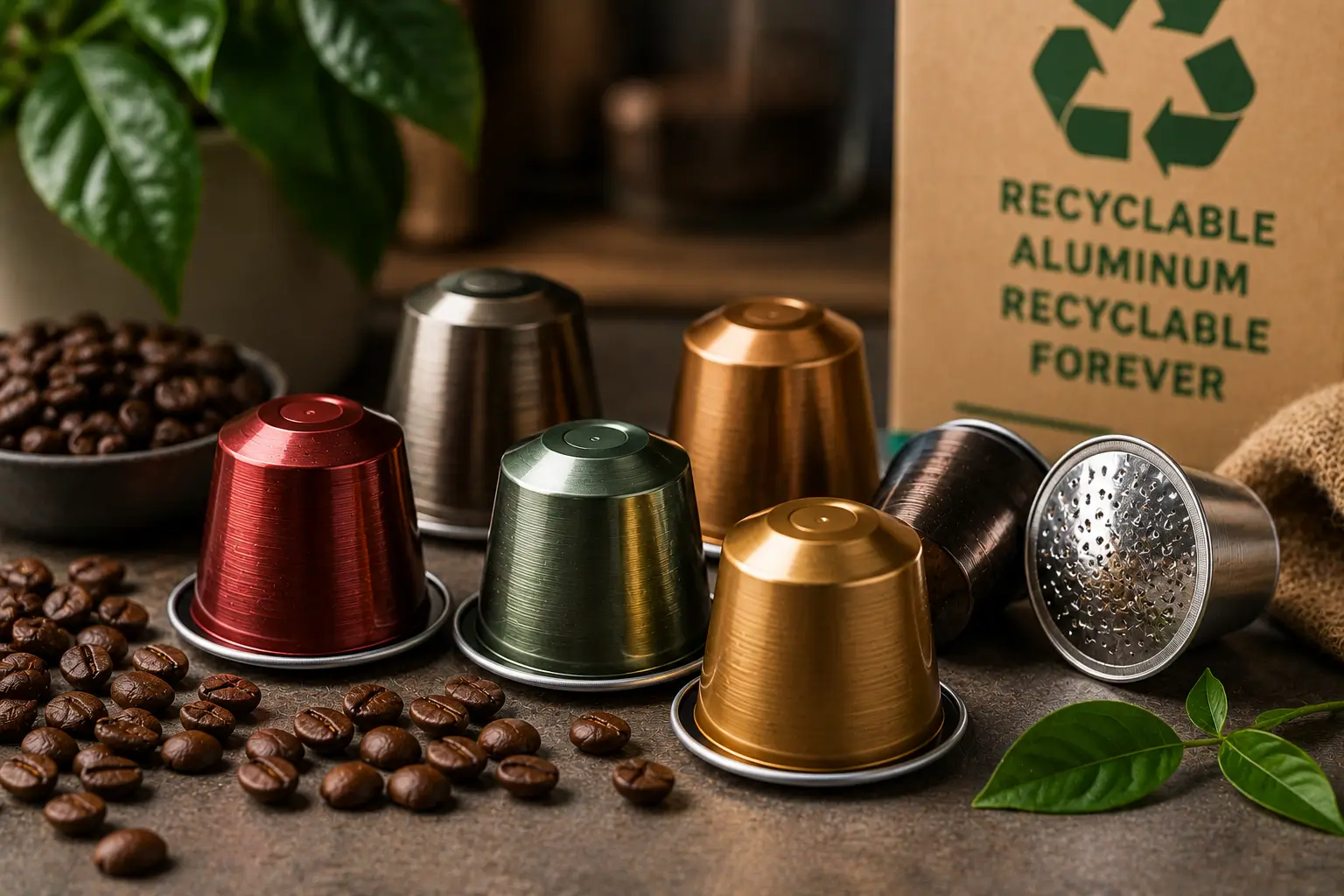 Aluminum coffee capsules Aluminum coffee capsules