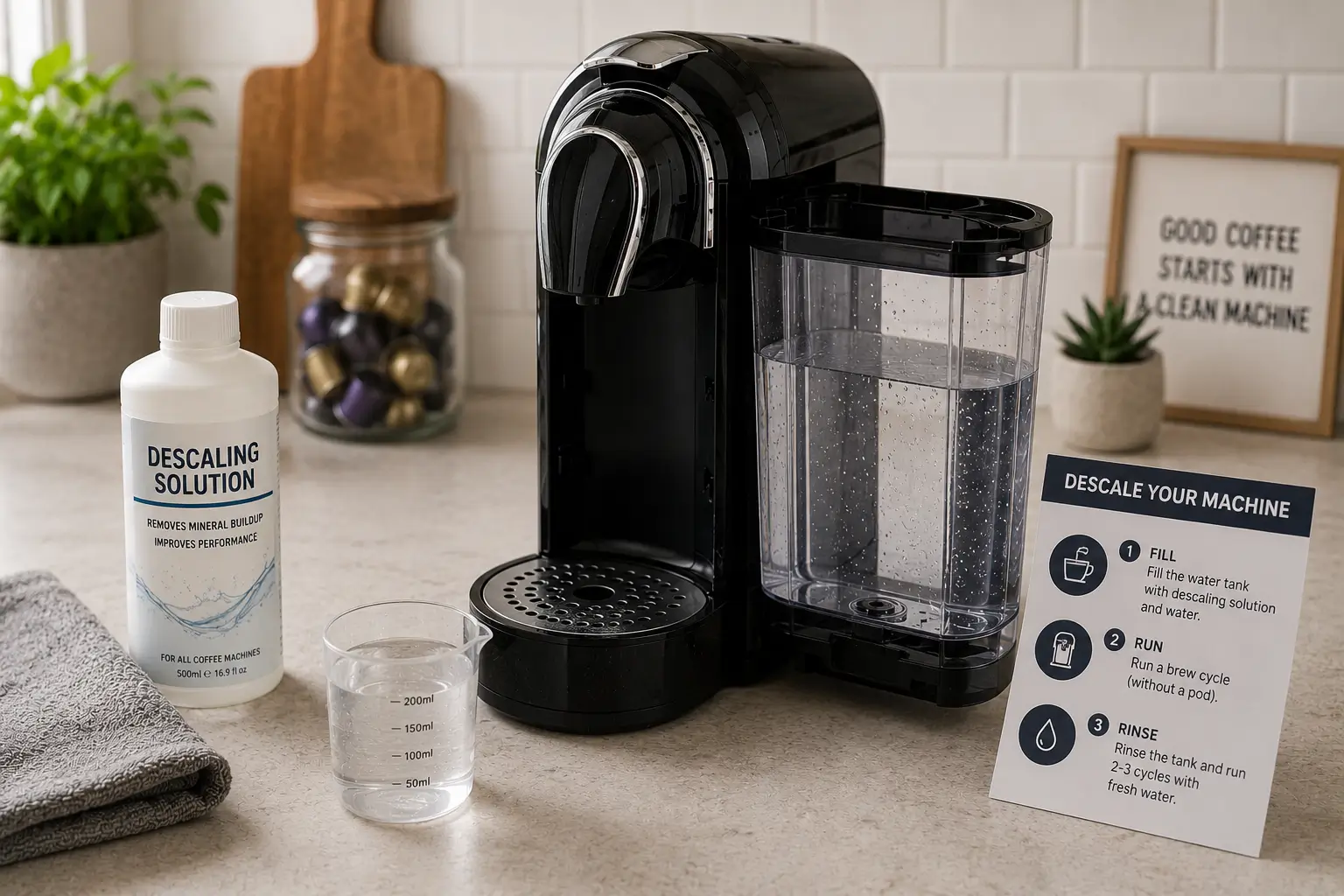 Cleaning reusable coffee pods