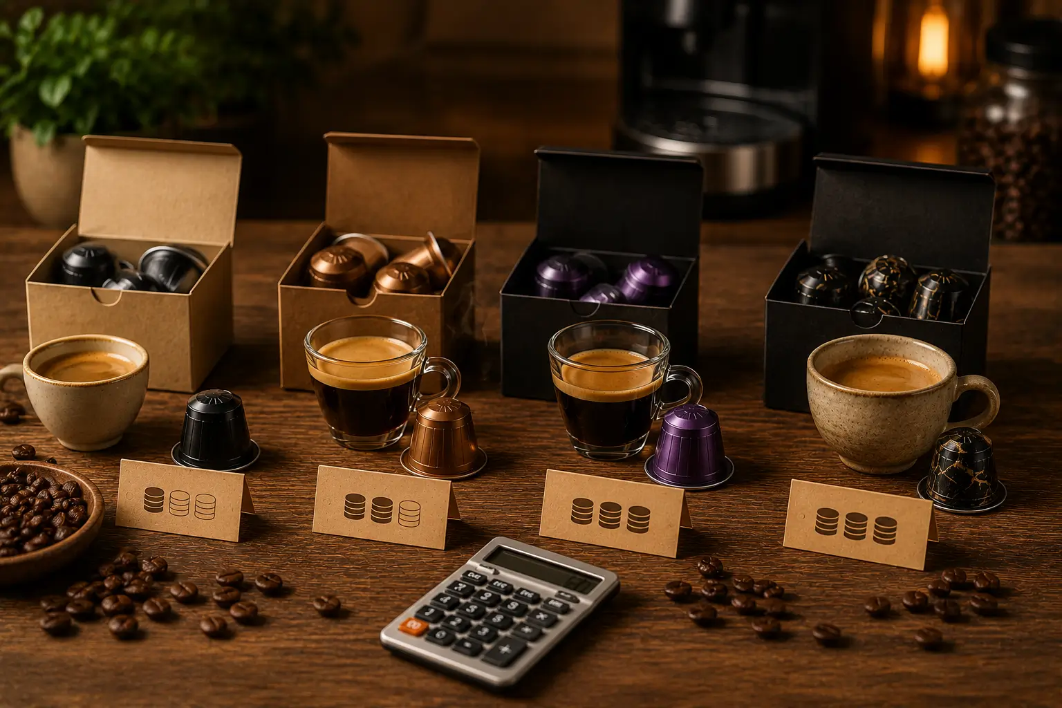 Coffee pod price ranges with budget mid range and premium capsules