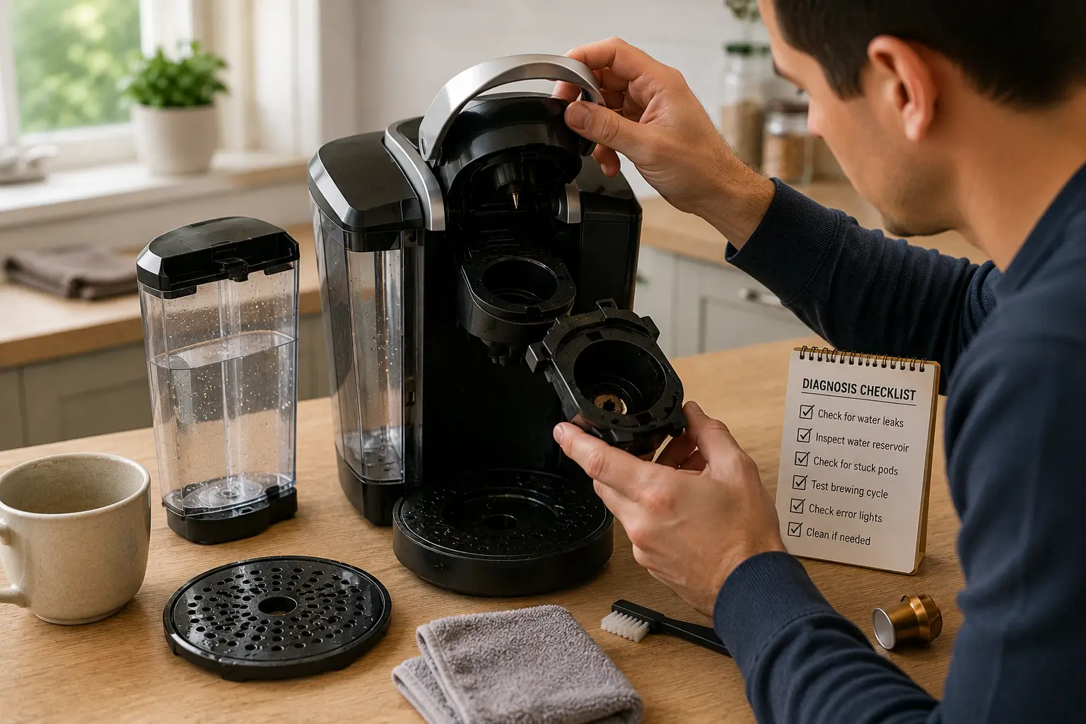 Common coffee pod machine leaks and fixes