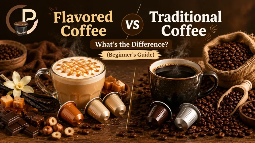 Flavored Coffee vs Traditional Coffee feature image