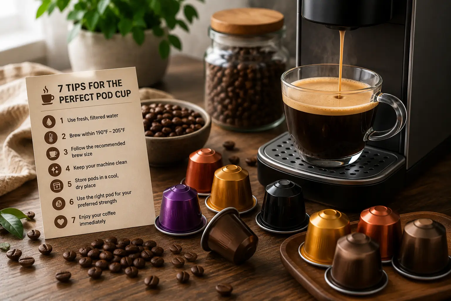 Hazelnut coffee pod caffeine content