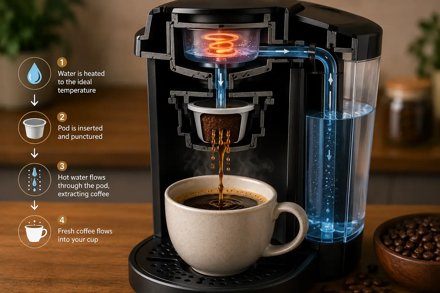 How single-serve coffee machines work
