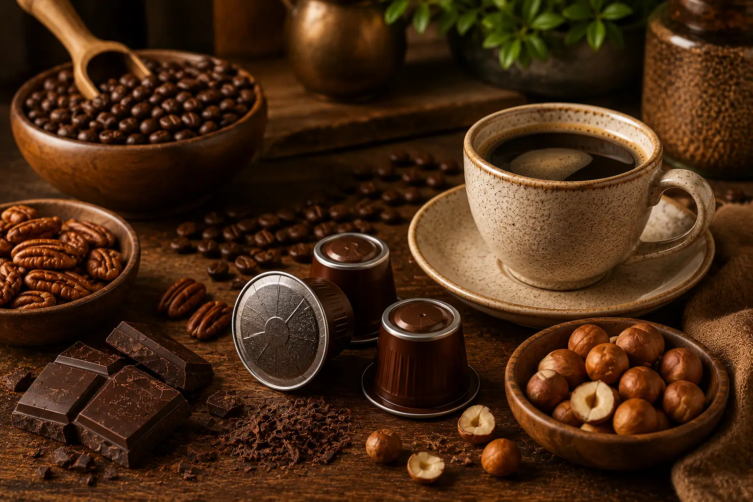 Mississippi Mud coffee flavor notes including chocolate nuts roasted aromas and earthy coffee
