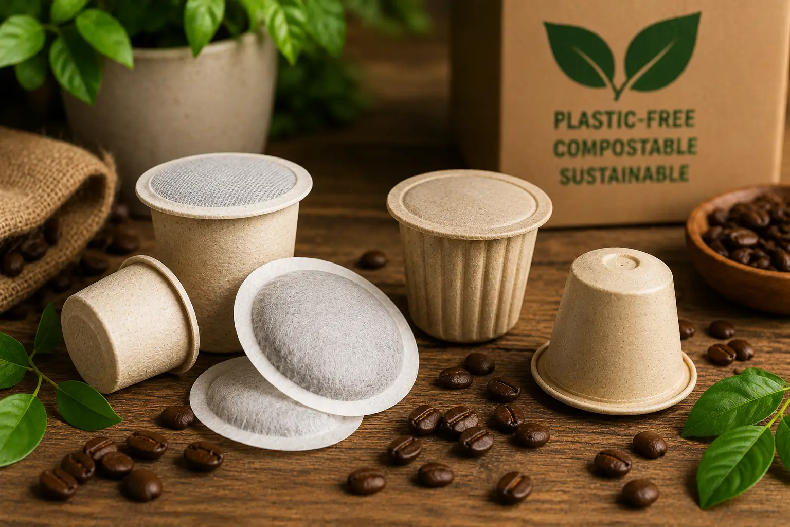 Plastic free coffee pods Plastic free coffee pods