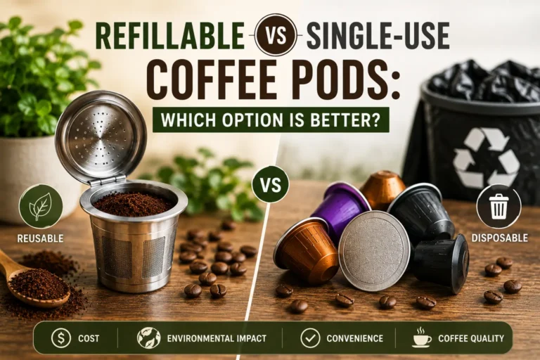 Refillable vs Single-Use Coffee Pods feature image