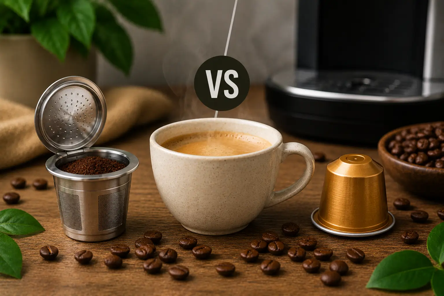 Refillable vs single-use coffee pods comparison