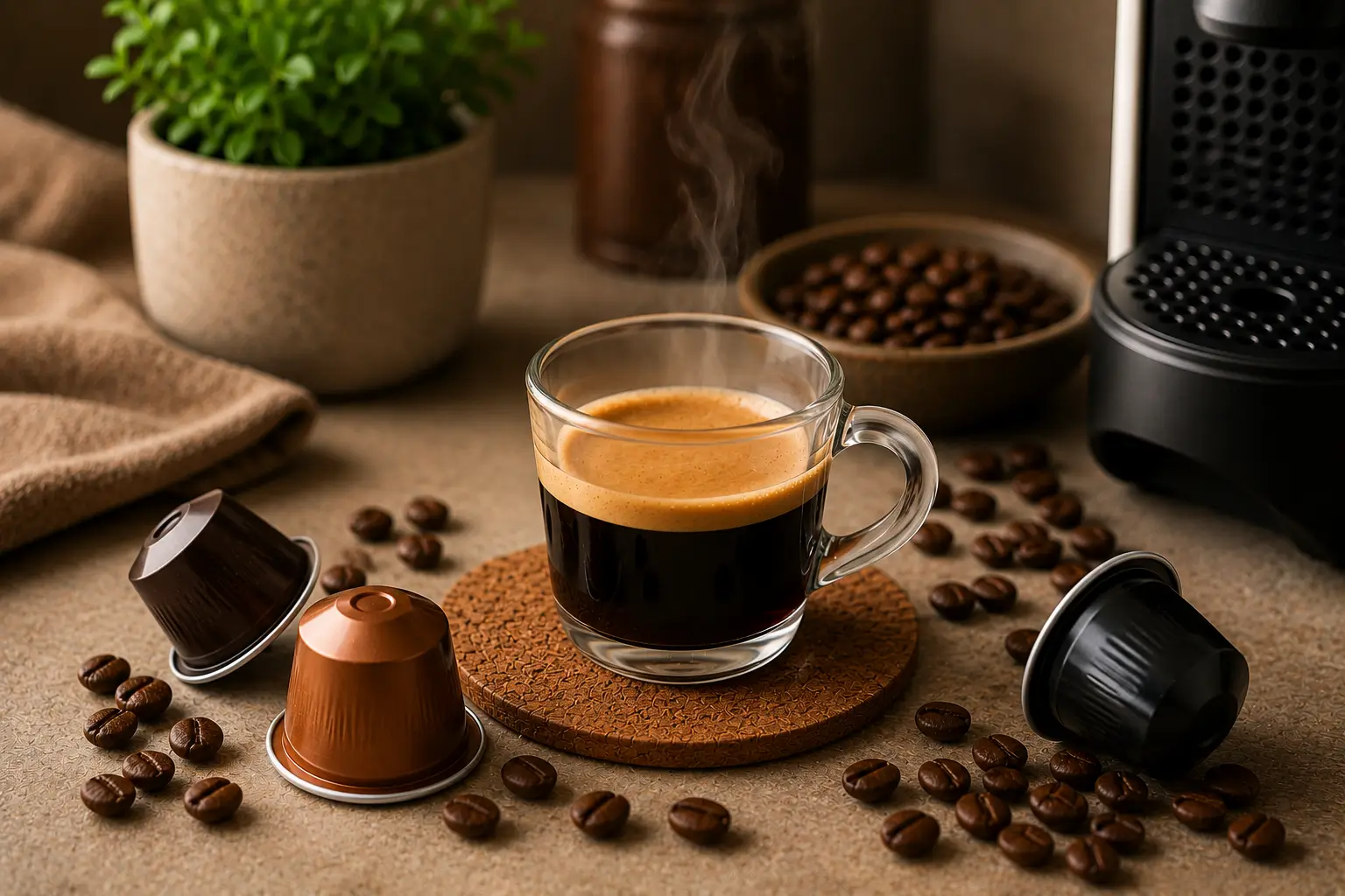 My Experience Using Mocha Coffee Pods Relaxing afternoon mocha coffee setup with book and coffee cup