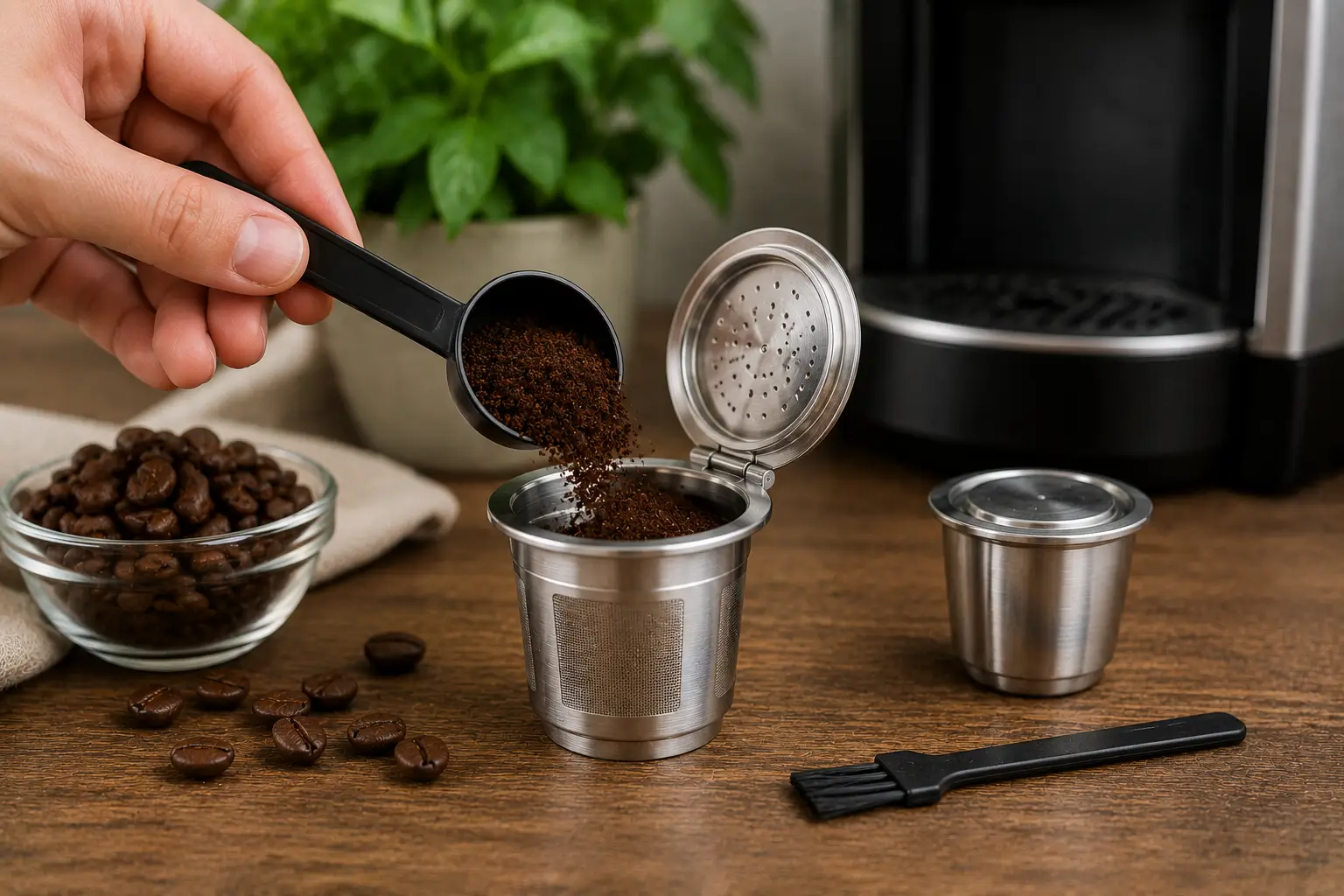 Reusable stainless steel coffee pods Reusable stainless steel coffee pods