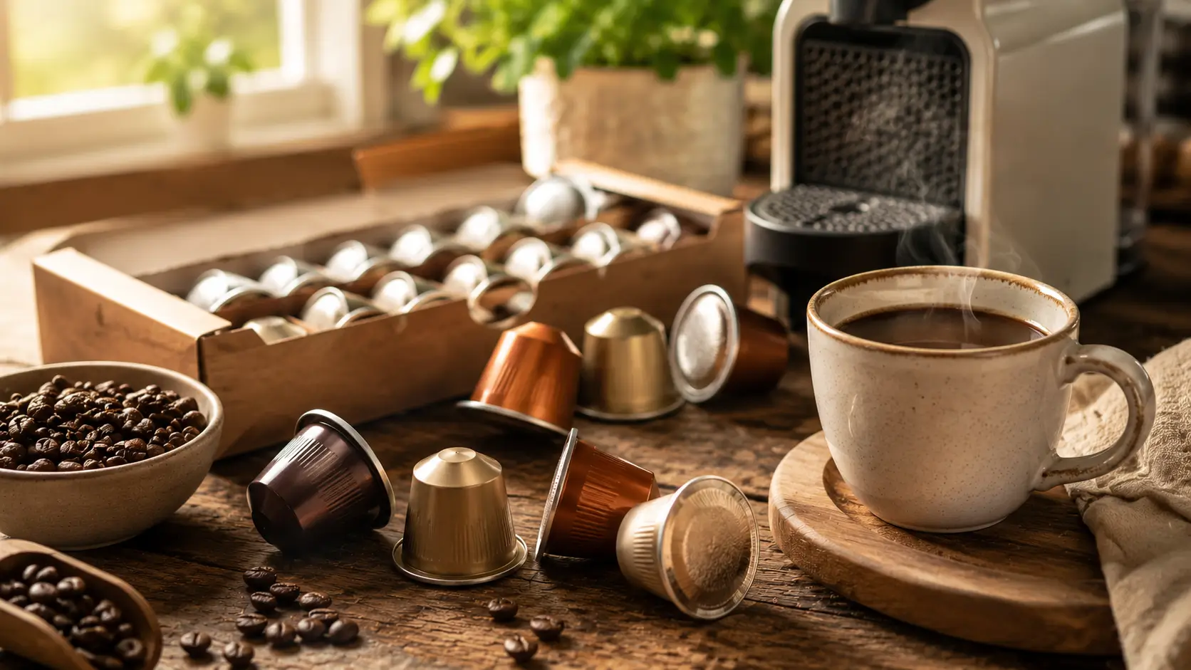 Sealed coffee pods help preserve coffee freshness