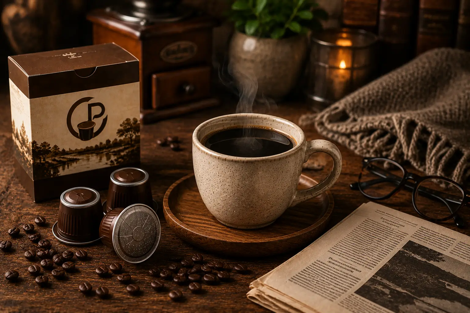 Traditional coffee drinking experience with Mississippi Mud coffee