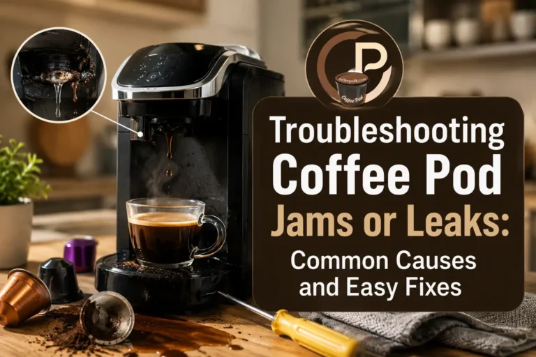 Troubleshooting coffee pod jams or leaks feature image