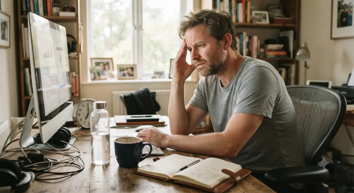 Caffeine withdrawal headache after skipping coffee