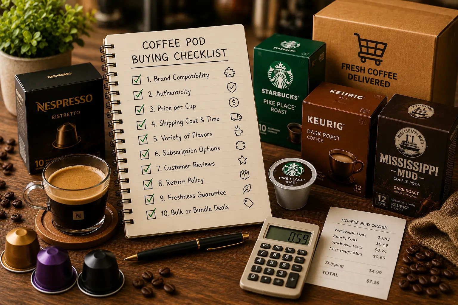 Coffee Pod Buying Checklist by Brand Coffee pod buying checklist for choosing the right brand and retailer