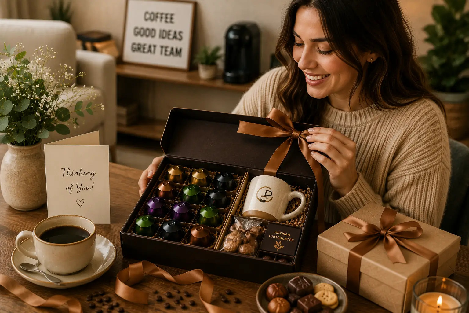 Coffee pod gift box for birthdays holidays and thank-you gifts