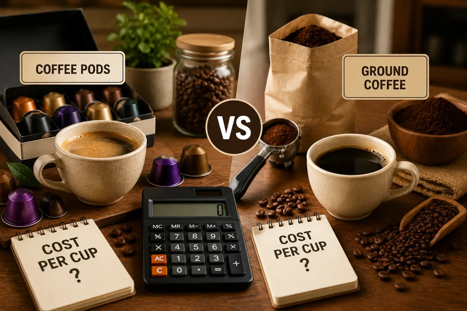 Coffee Pods Vs Ground Coffee Cost Per Cup Coffee pods vs ground coffee cost per cup comparison