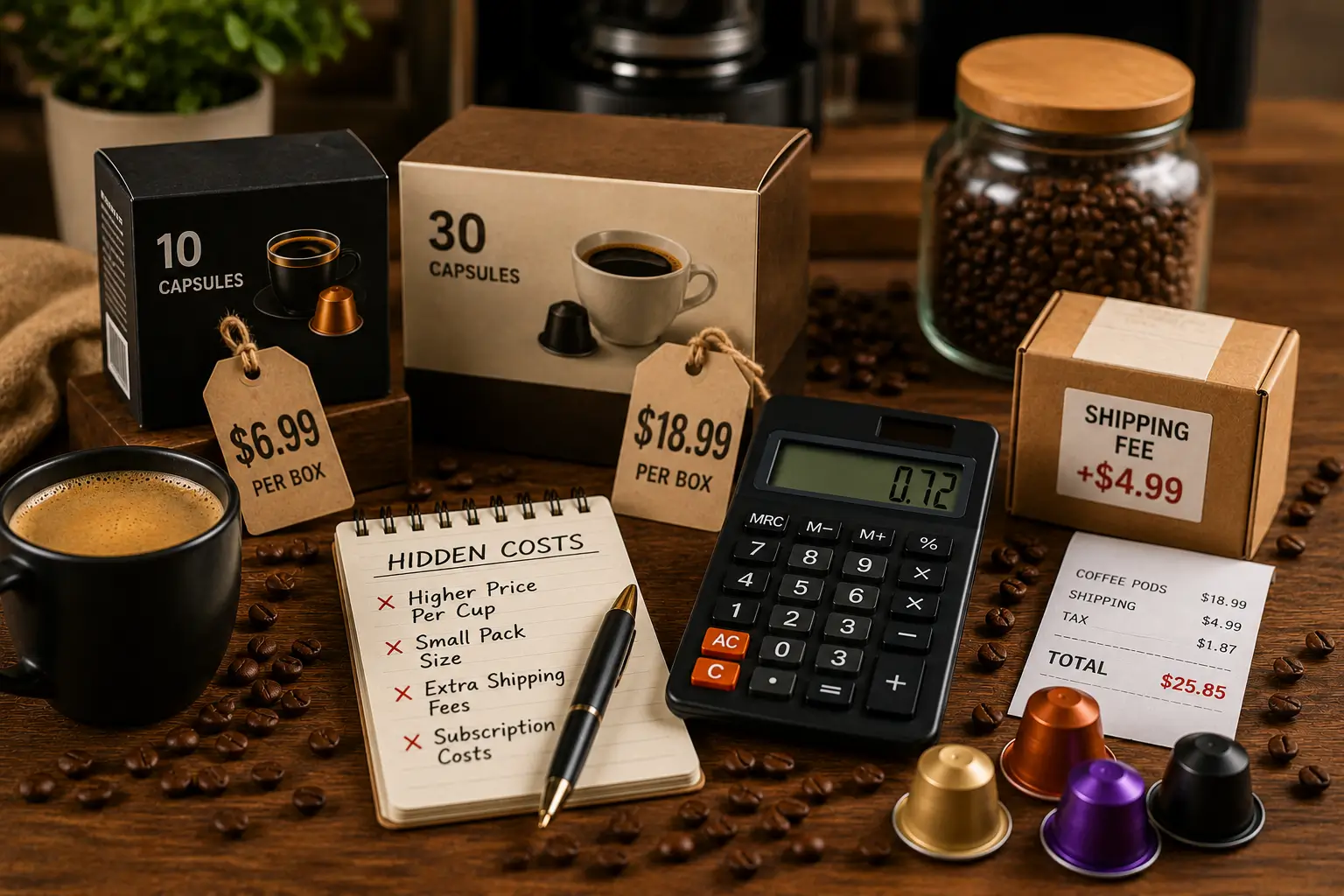 Common Mistakes When Comparing Coffee Pod Costs Common coffee pod cost comparison mistakes with box price shipping and pack size
