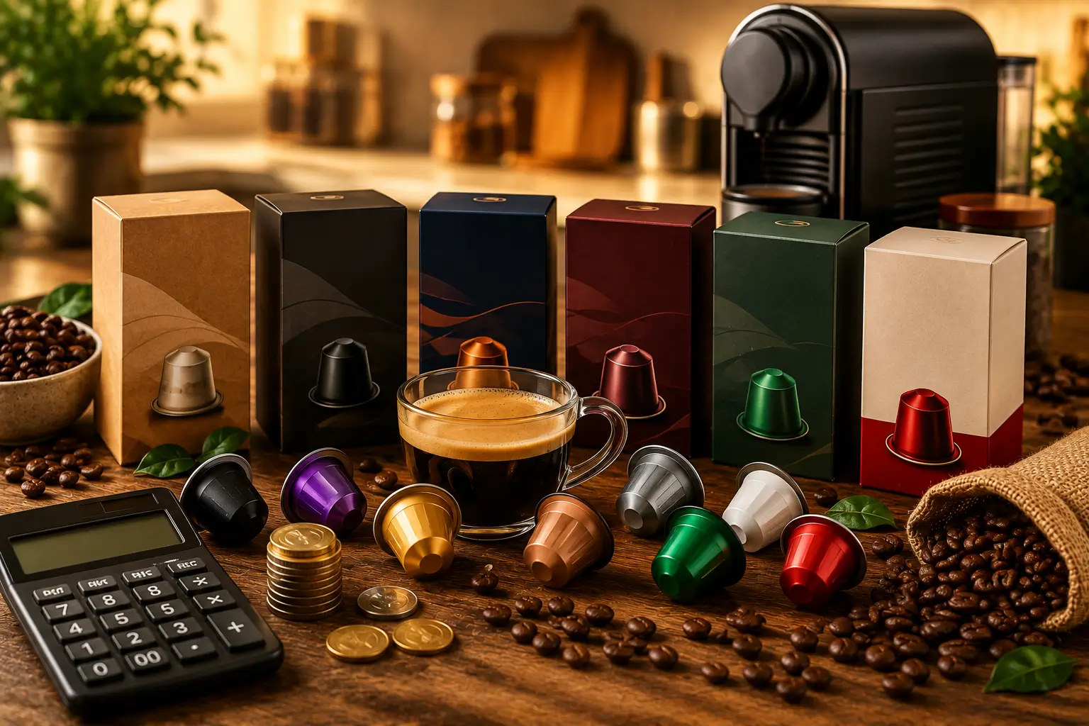 Generic Coffee Pods Generic coffee pods compared with branded coffee pods and coffee cup