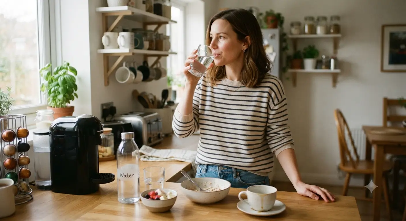 Water sleep meals and coffee routine for preventing headaches