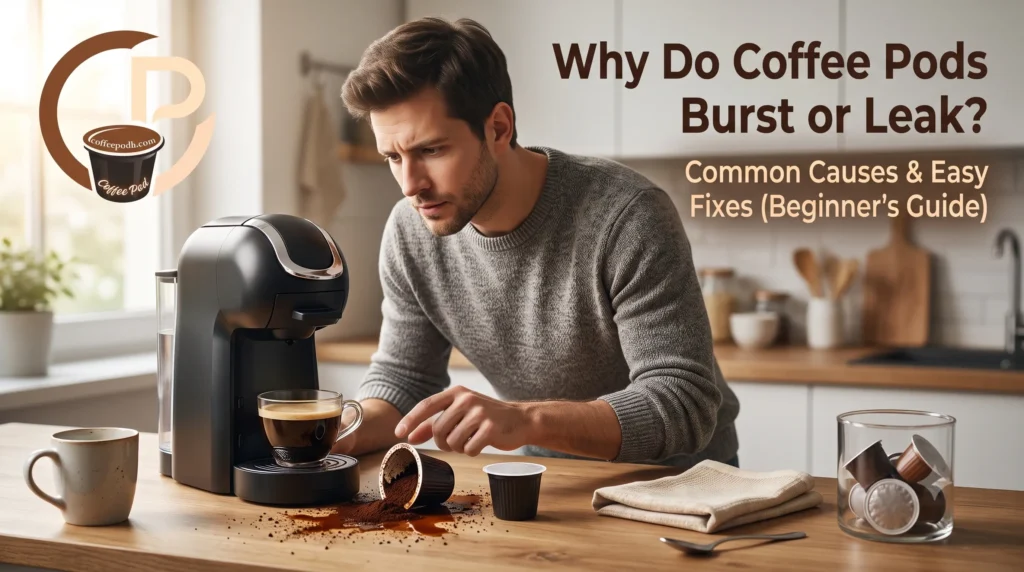 Do you know why do coffee pods burst or leak feature image