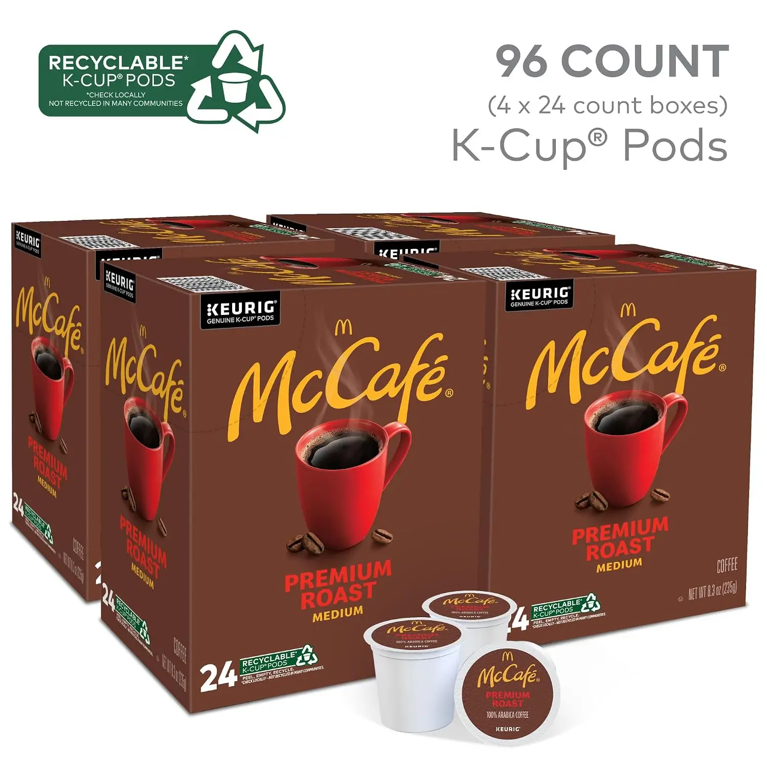 McCafé Premium Roast K-Cup Pods, 96 Count primary product image
