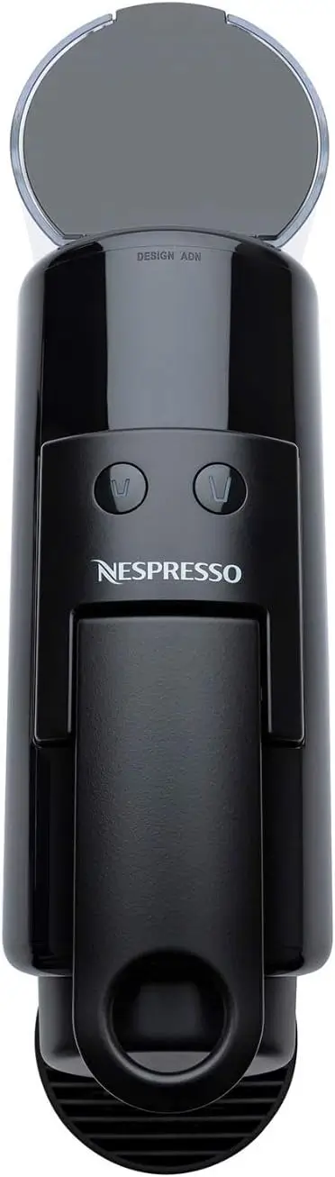 Nespresso Essenza Mini coffee setup from the side