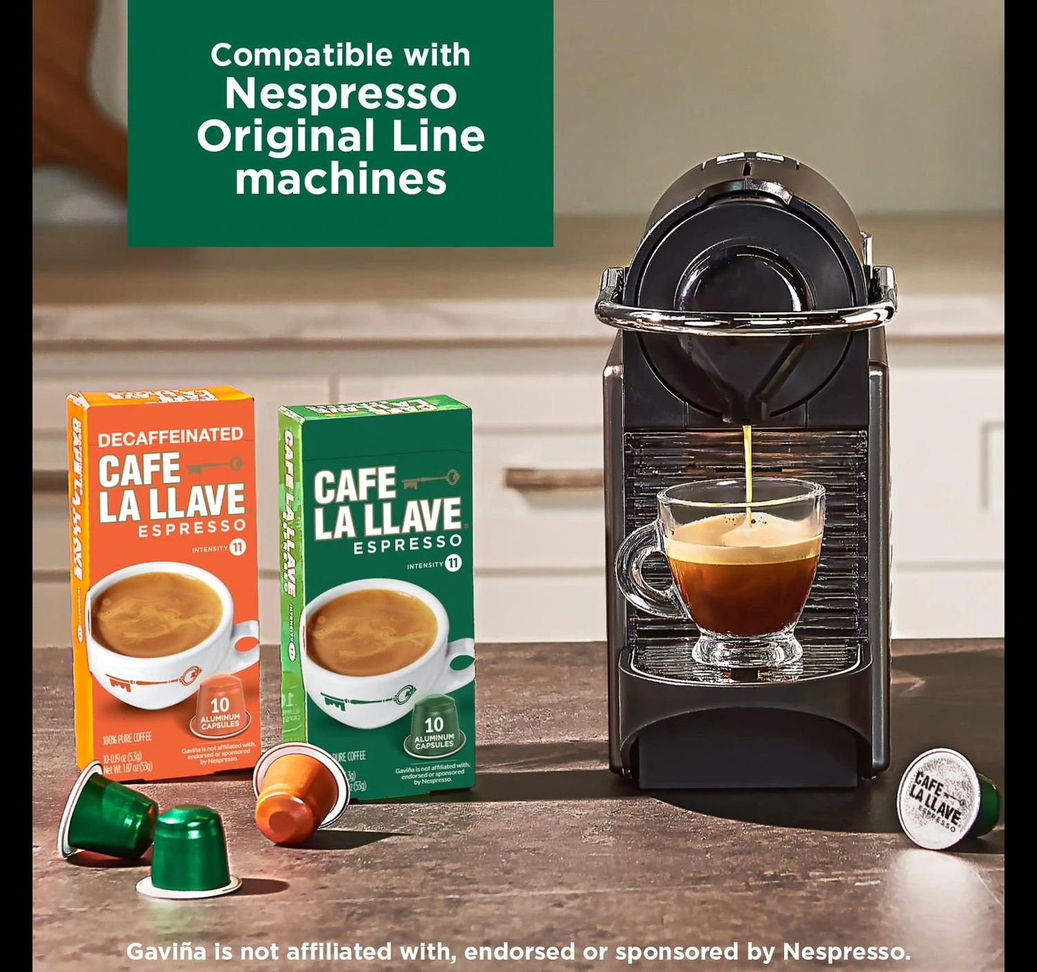 Cafe La Llave capsules compatible with Nespresso Original machines