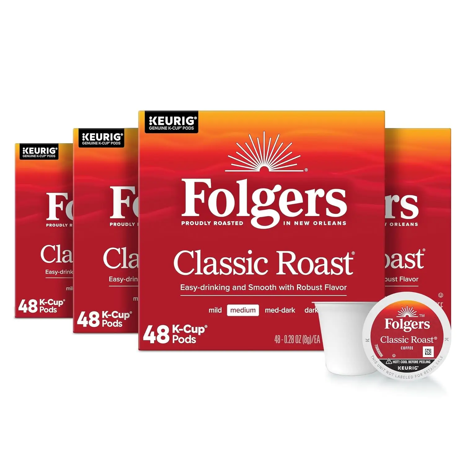 Folgers Classic Roast K-Cup Pods 192 count