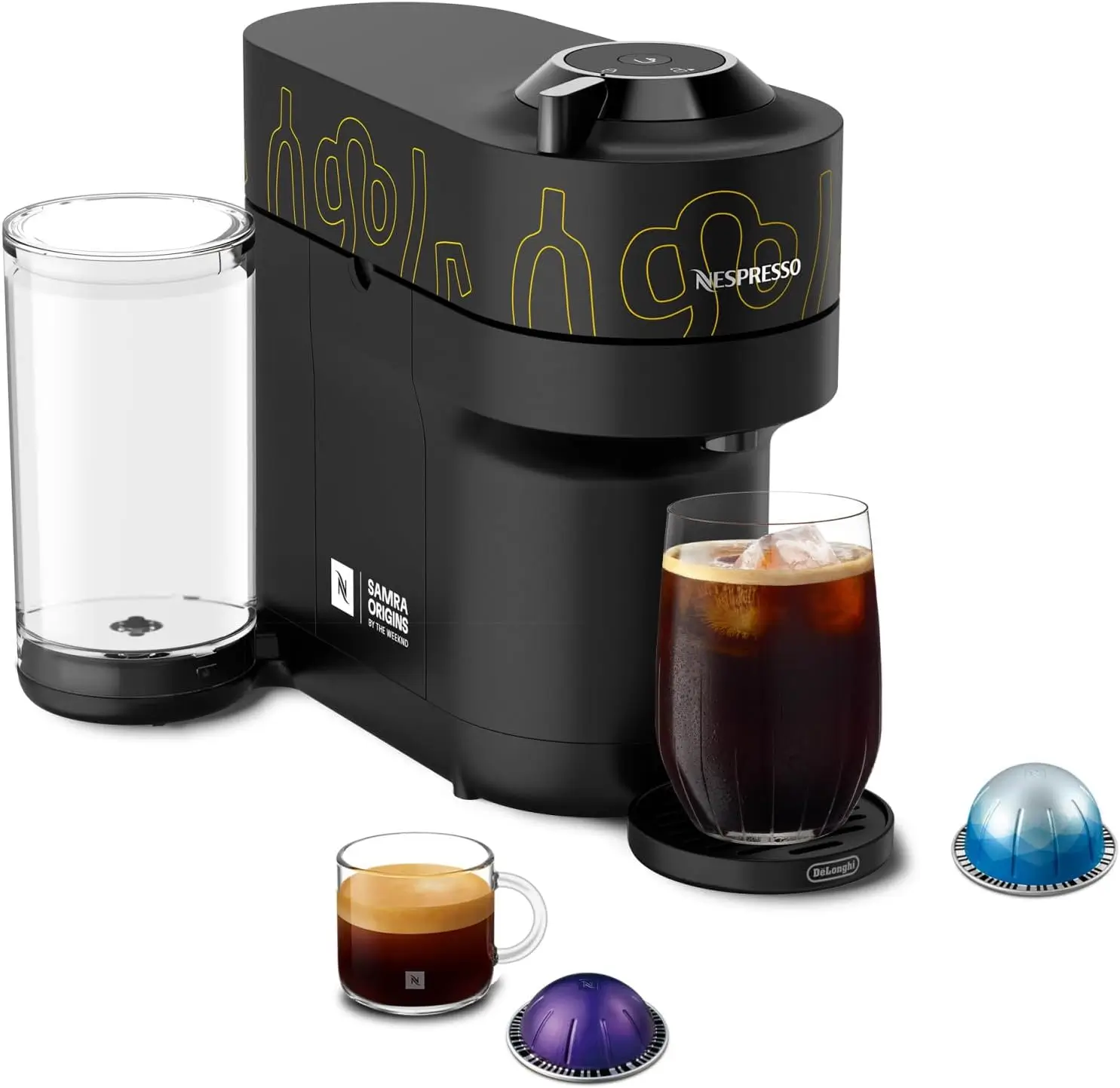 Nespresso Vertuo Pop Plus machine and box contents