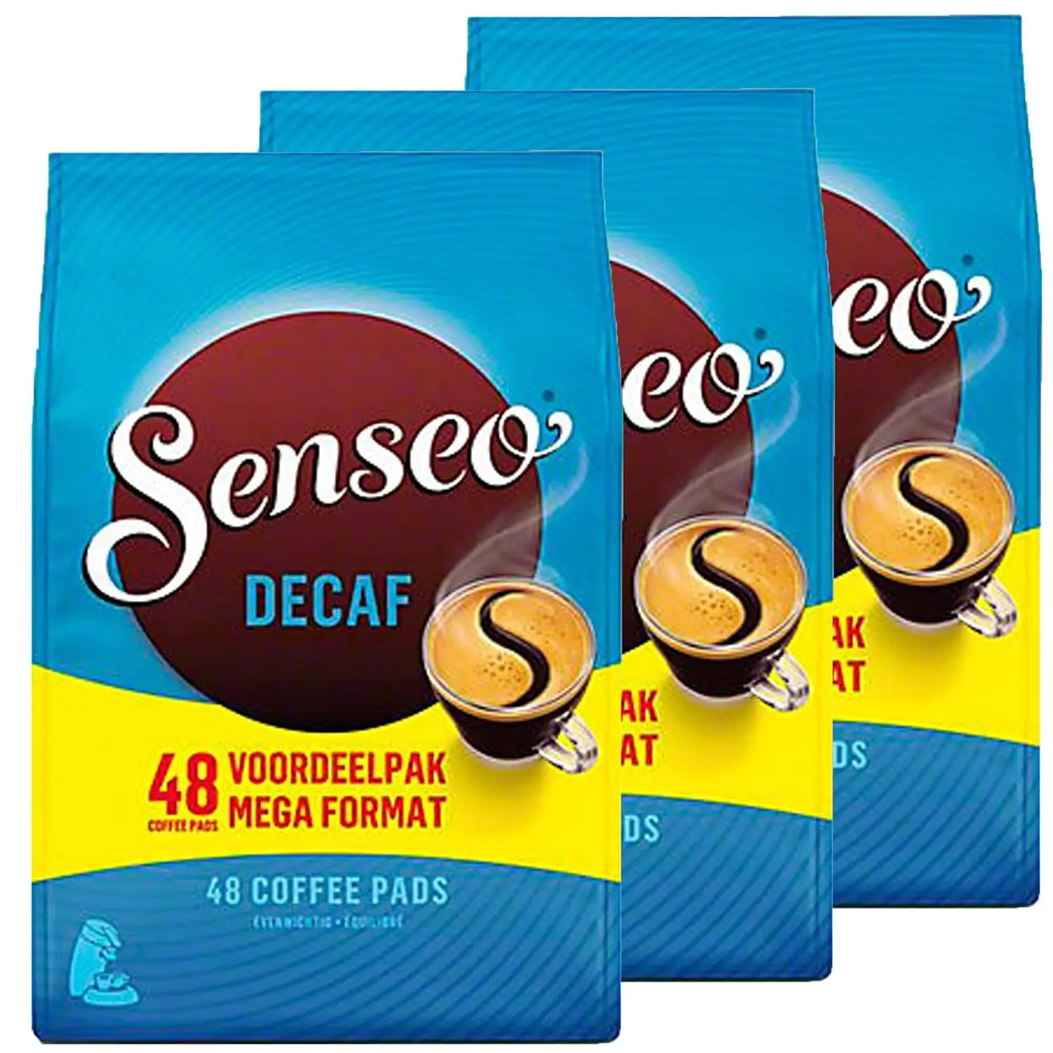 Senseo Decaf Medium Roast Coffee Pads, 144 Count primary product image